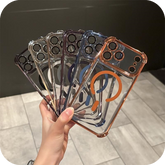 iPhone 17 Corner Airbags Magnetic Shockproof Ice-Clear Case