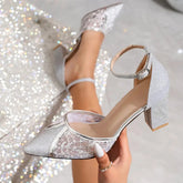 Women's Elegant Sequins High Heeled Shoes