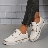 Women's Tennis Lace Up Casual Sneakers