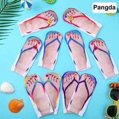 Women Manicure Print Flip Flop Socks