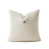 Neutral Texture Luxury 100% Wool and Cashmere Throw Pillow