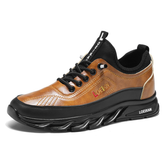 ⏰Limited Time Sale 70% OFF-Men's Casual Fashion Orthopedic Hiking Shoes – Anti-Puncture, Anti-Collision, Non-Slip Arch Support Leather Outdoor Sports Shoes for All-Terrain Performance