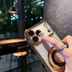 Four-corner Airbag Glitter Magnetic Phone Case (for iPhone Series)