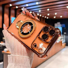 🔥New In Phone Case for iPhone 17 Series - Four Corners Air Cushion Anti-fall Case for iPhone with Invisible Ring Stand