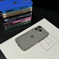 Light Luxury Tempered Glass for iPhone Case