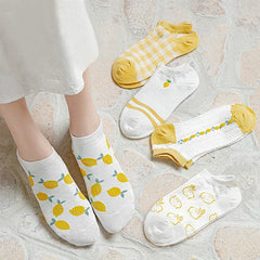 Cute Lemon Socks - 5/10 Pairs