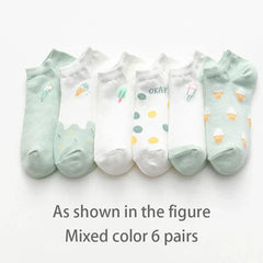 Sunny Bloom Socks – 6 Pairs