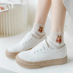 Khaki Bear Socks 6-Pairs