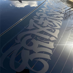 Gothic Windshield Decal