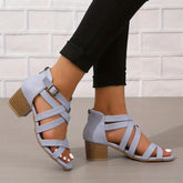 🔥Last Day Promotion 50% OFF - Women's Retro Stacked Heeled Orthopedic Sandals