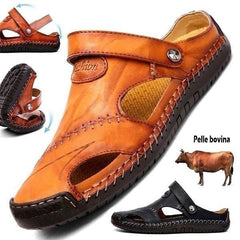 Large Size Soft Leather Men's Breathable Outdoor Sandals
