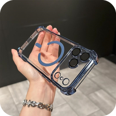 iPhone 17 Corner Airbags Magnetic Shockproof Ice-Clear Case