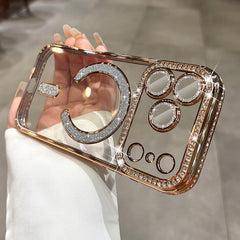 Diamond Magnetic Case for iPhone Series – Luxury Sparkle, Strong MagSafe, Full Protection