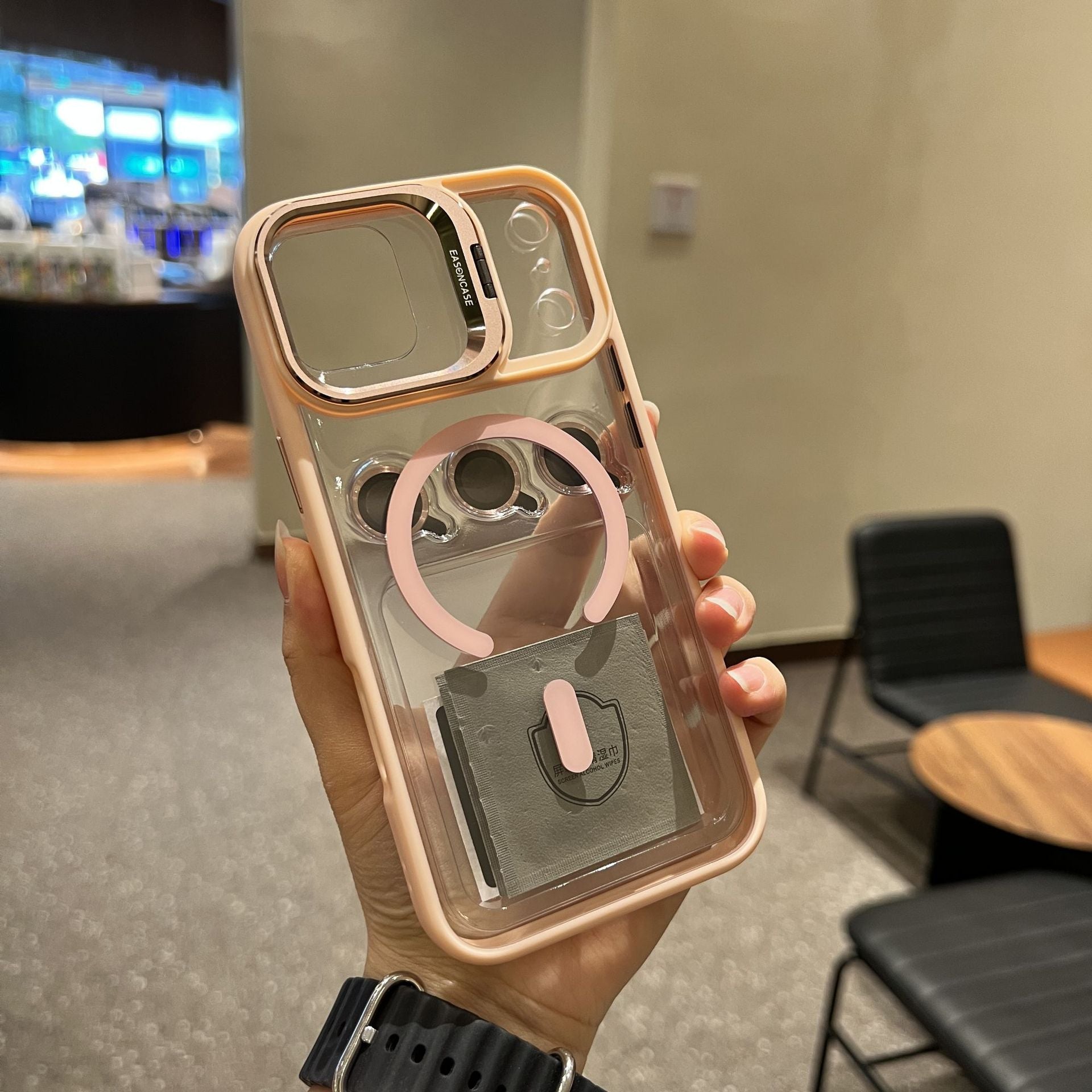 Luxury Magnetic MagSafe Shockproof Case for iPhone 17 Air Pro Max with Lens Bracket