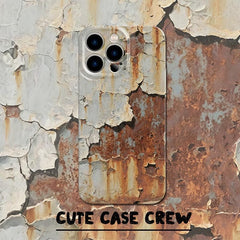 Rusty Track Glossy Pattern iPhone Case with Full Button Coverage | Stylish and Creative