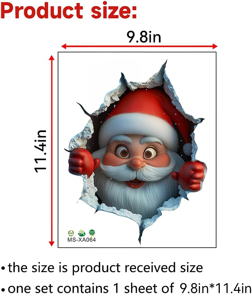 🎄🔥2D Christmas Creative Wall Sticker