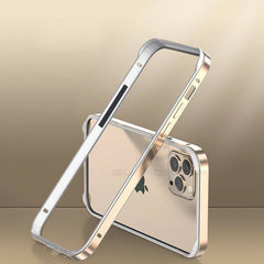 Cool Nude Sense Anti-fall iPhone Case - Silicone With Metal Frame