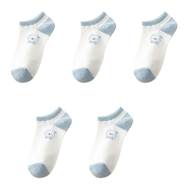 Fuzzy Bear Squad Socks - 5 pairs