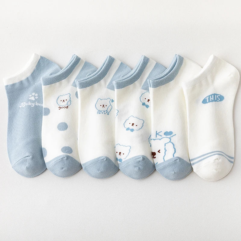 Fuzzy Bear Squad Socks - 5 pairs