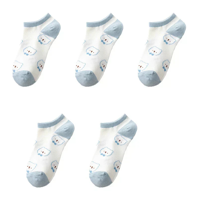 Fuzzy Bear Squad Socks - 5 pairs