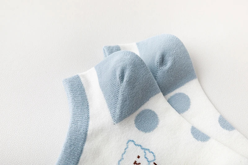 Fuzzy Bear Squad Socks - 5 pairs
