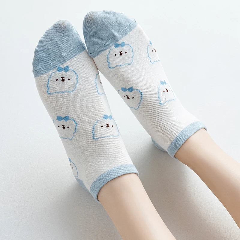 Fuzzy Bear Squad Socks - 5 pairs