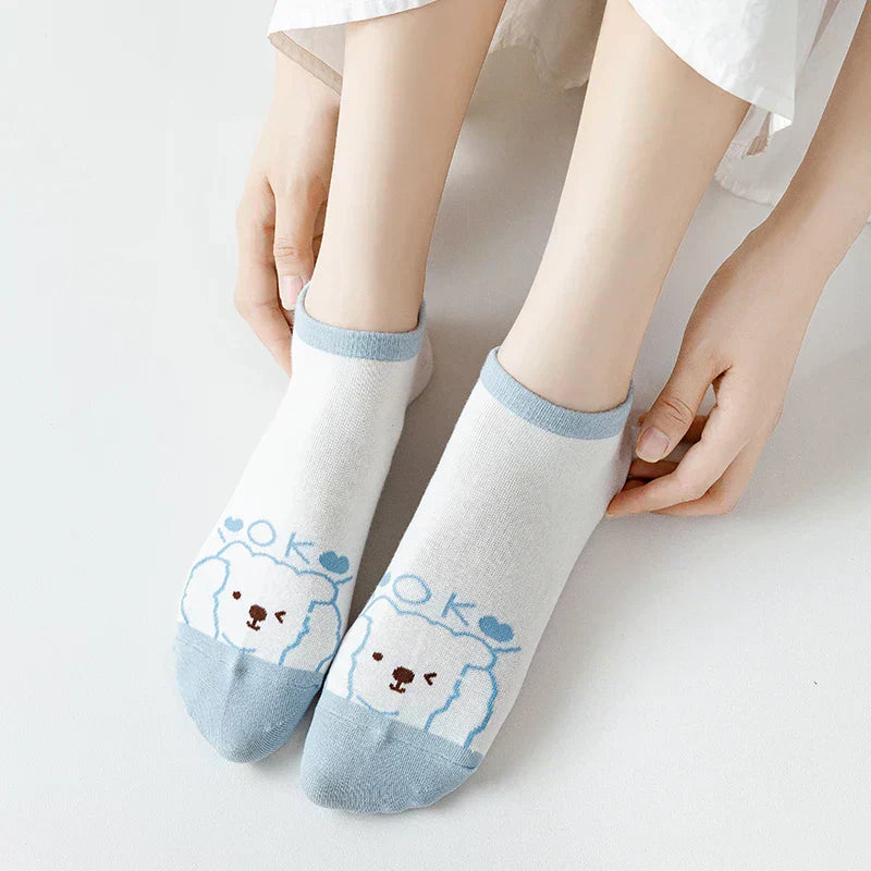 Fuzzy Bear Squad Socks - 5 pairs