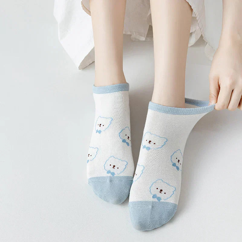 Fuzzy Bear Squad Socks - 5 pairs