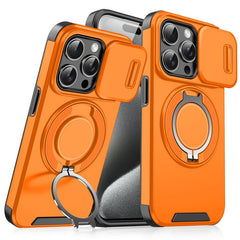 "ChubbyArmor 2.0" Military-Grade Shockproof Magnetic Case with Camera Slide & 360° Kickstand Ring
