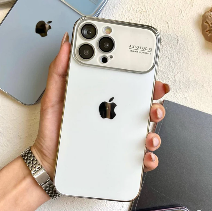 Large Window Phone Case with Protective Lens for iPhone