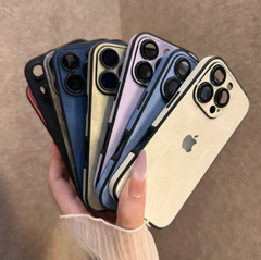 Electroplated Denim Pattern iPhone Case