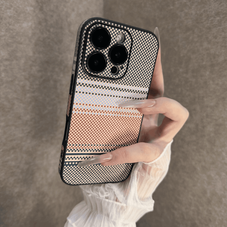 Carbon Fiber Full-cover Mobile Phone Case Suitable for iPhone Series