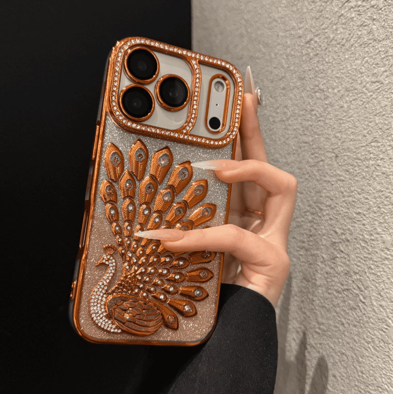 Creative Electroplating Peacock Phone Case (for iPhone Series)