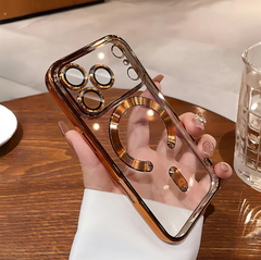 Transparent Case Compatible for iPhone 17 Air pro max Shockproof Plating Soft case