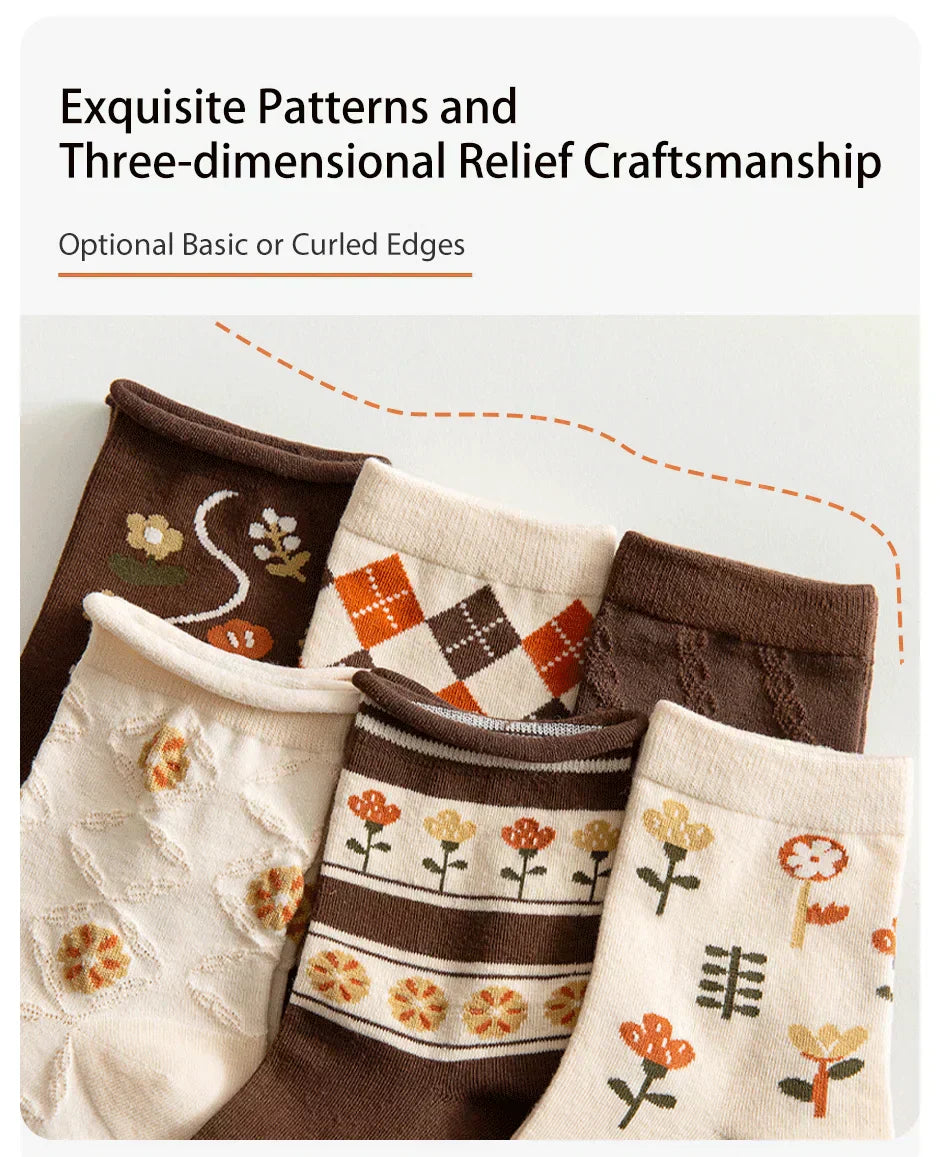 Vintage Khaki Socks – 6 Pairs