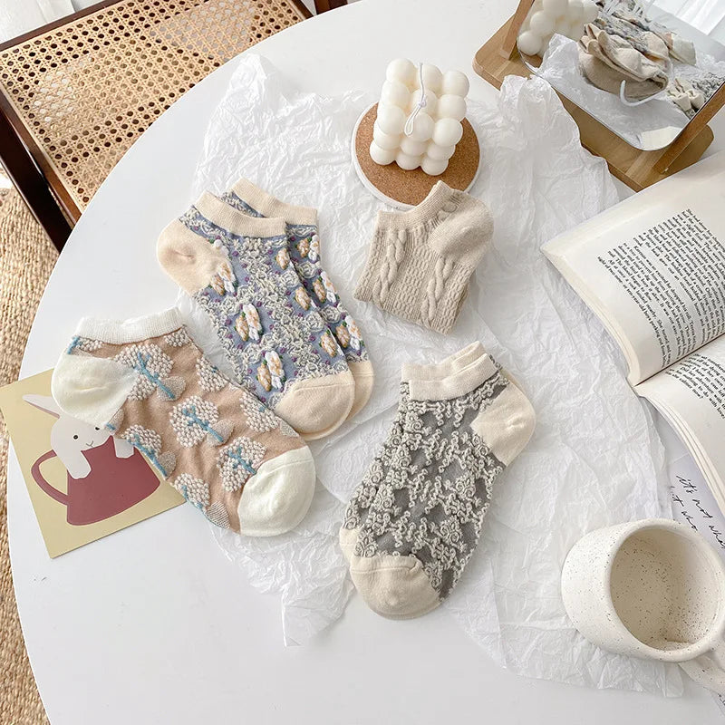 Harajuku Kawaii Socks - 4 Pairs