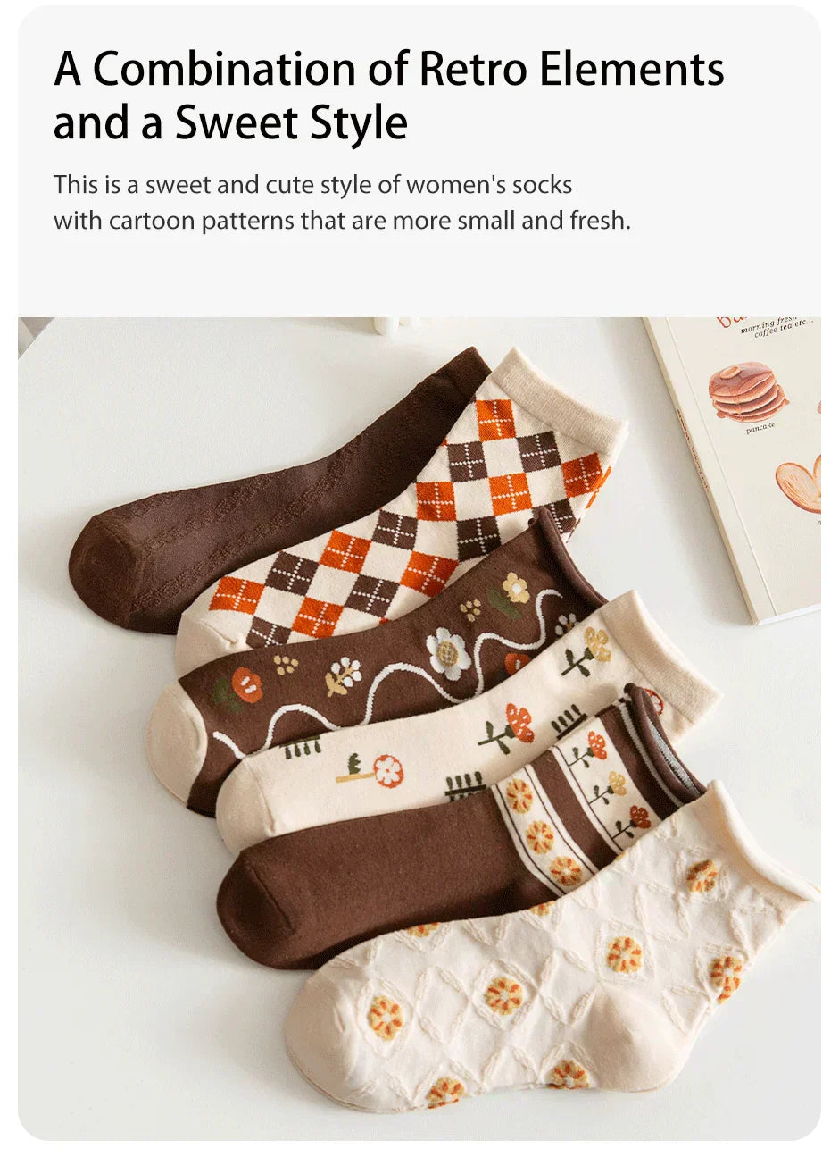 Vintage Khaki Socks – 6 Pairs