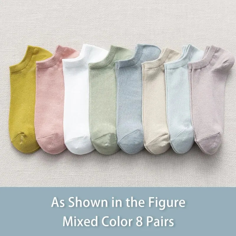 Morandi Style Socks – 8 Pairs