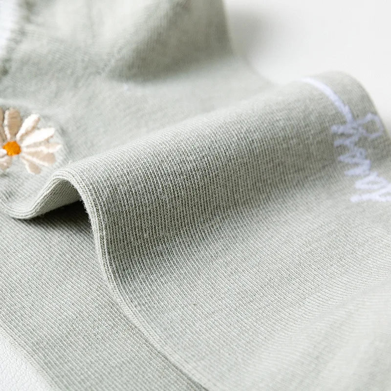 Green Summer Socks - 5 Pairs