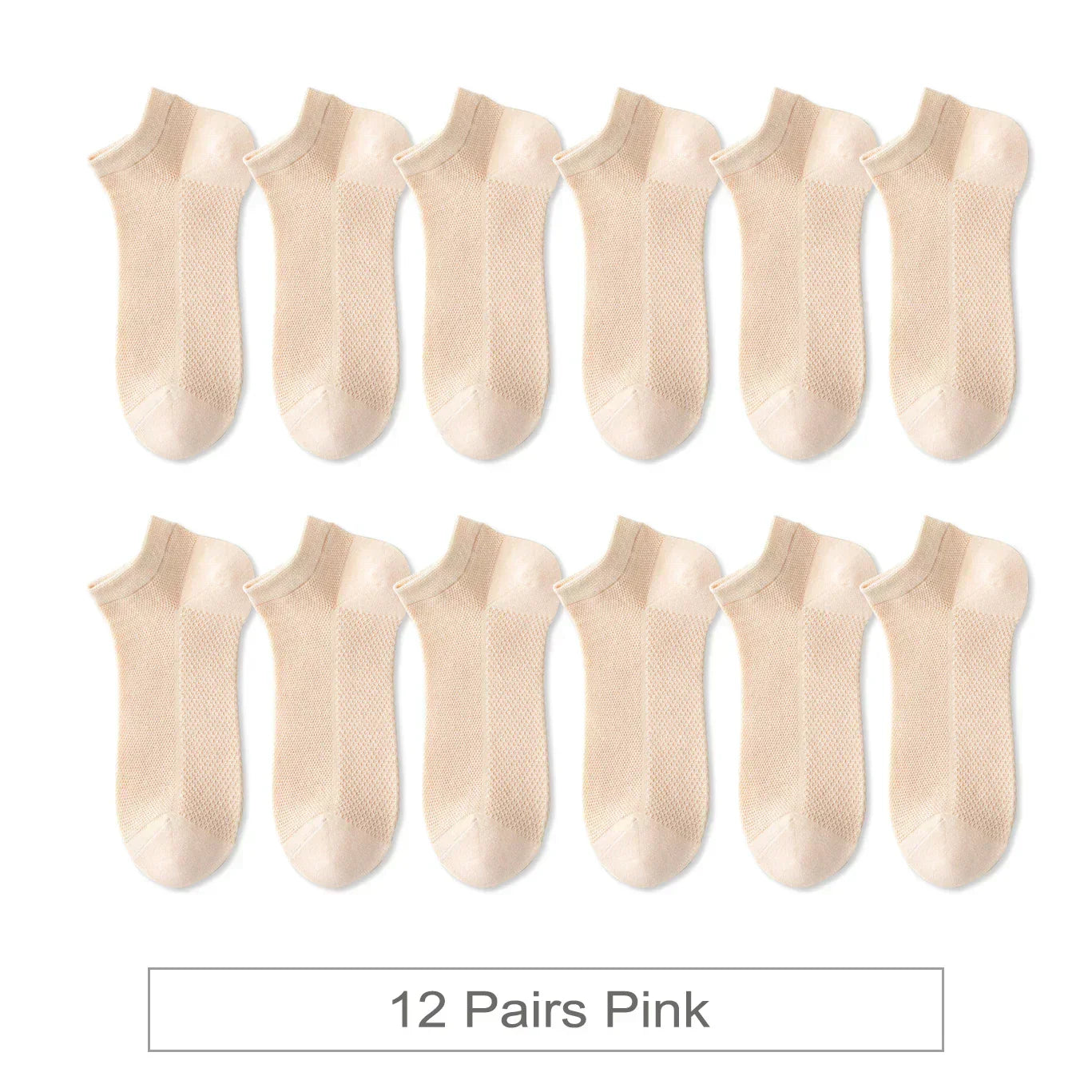 Breathable Colorful Socks - 12 Pairs