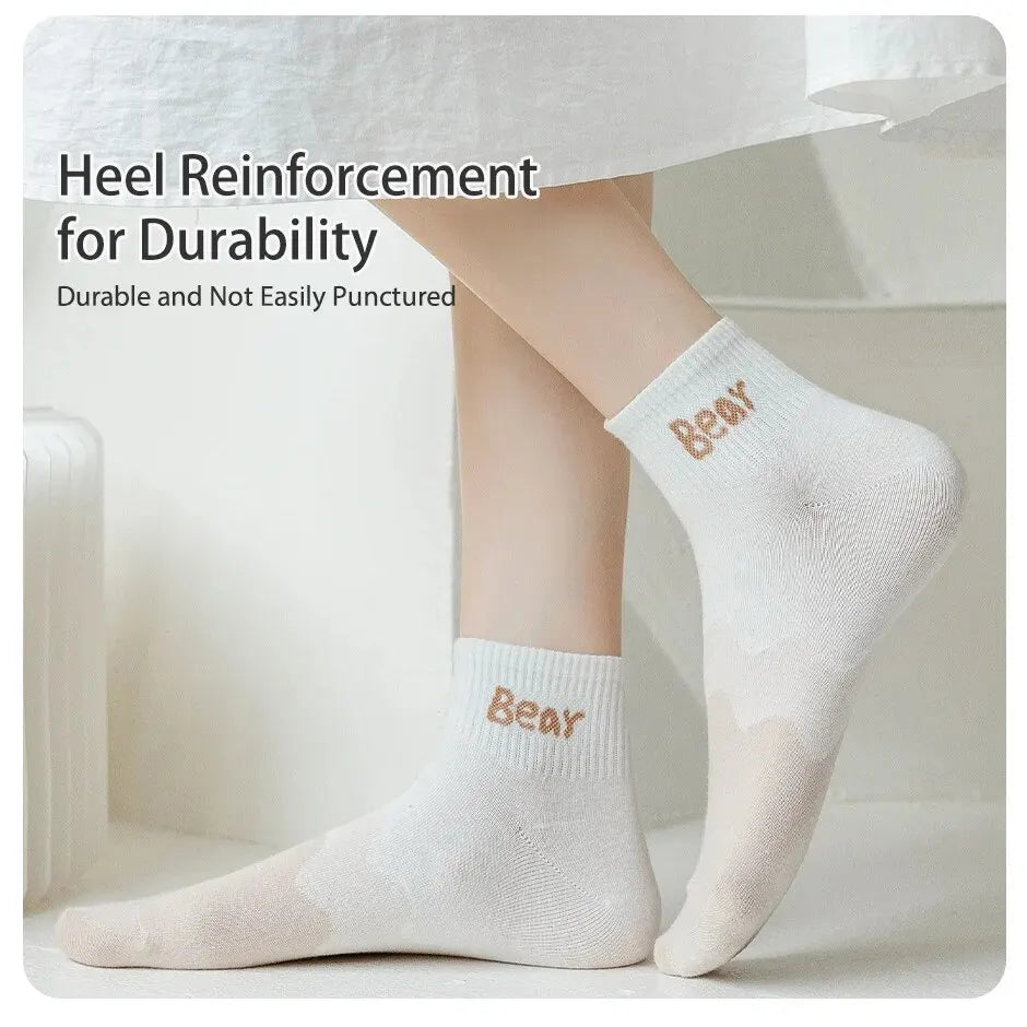 Khaki Bear Socks 6-Pairs