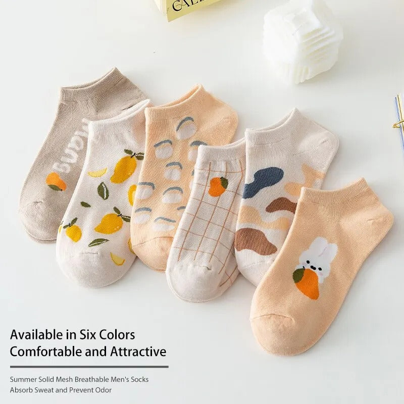 Lemon Rabbit Socks – 6 Pairs