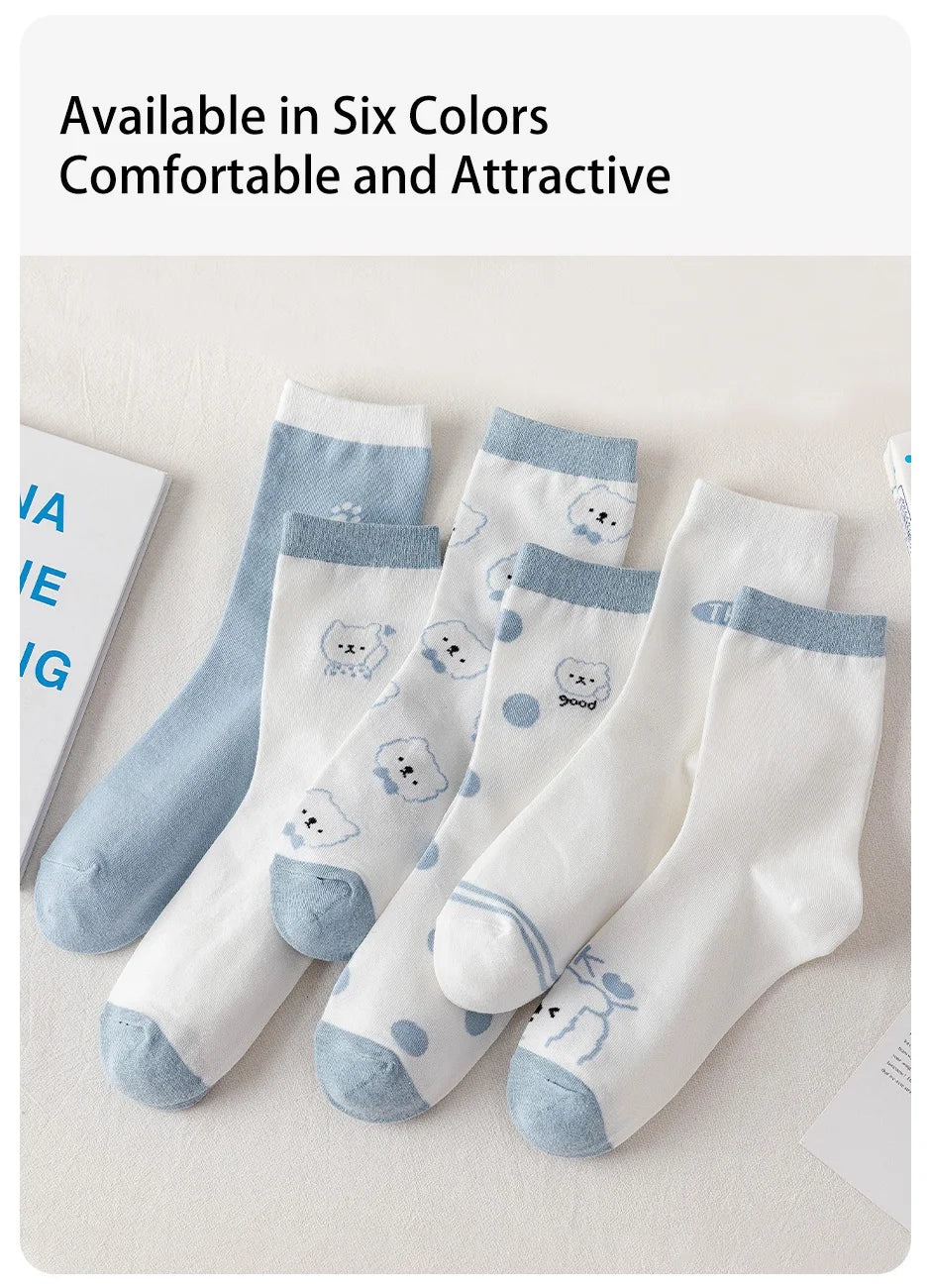 Puppy Cloud Socks – 6 Pairs