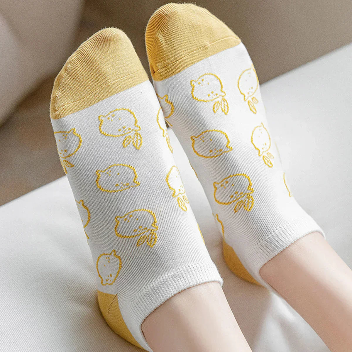 Cute Lemon Socks - 5/10 Pairs