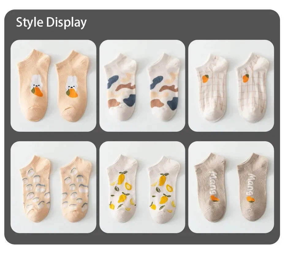 Lemon Rabbit Socks – 6 Pairs