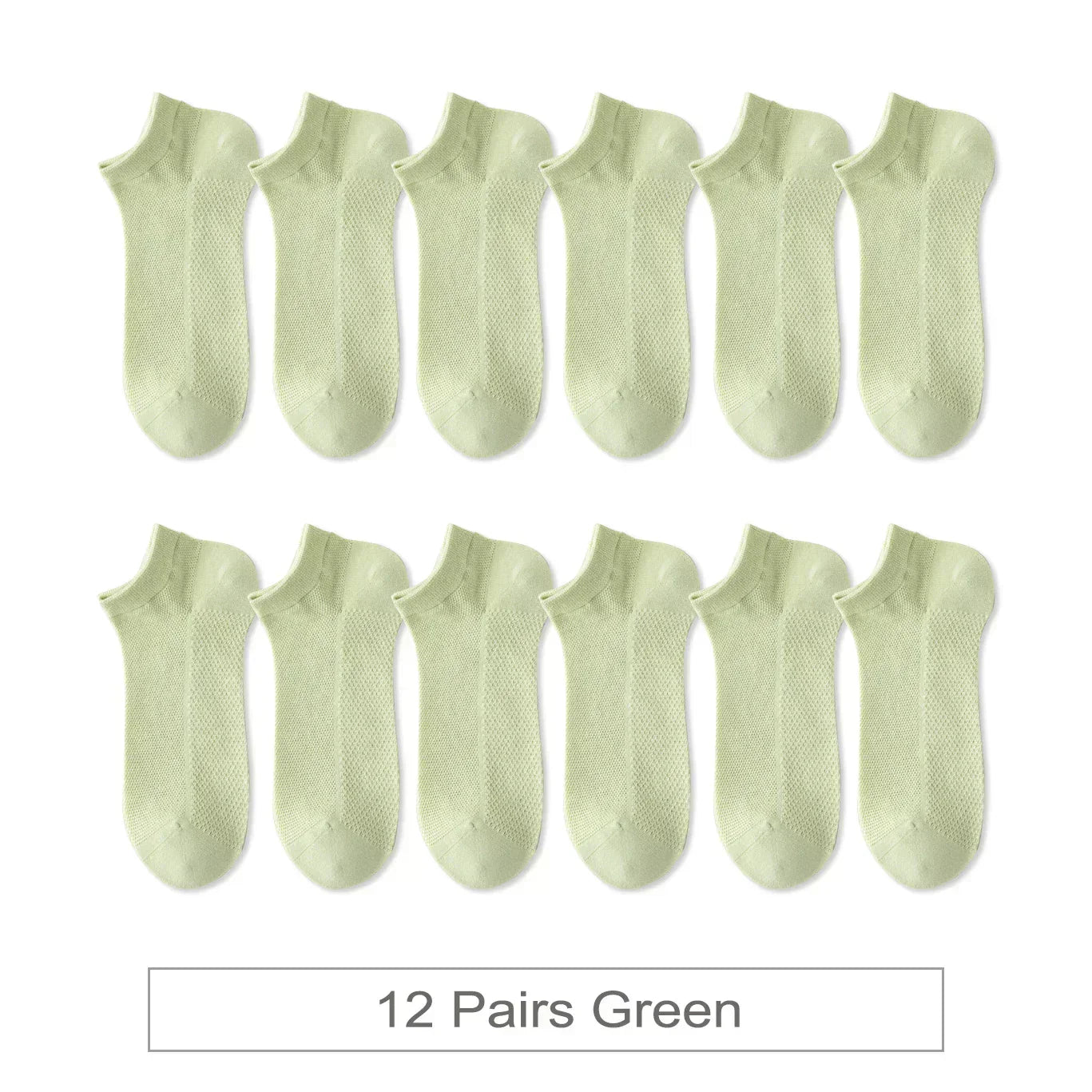 Breathable Colorful Socks - 12 Pairs