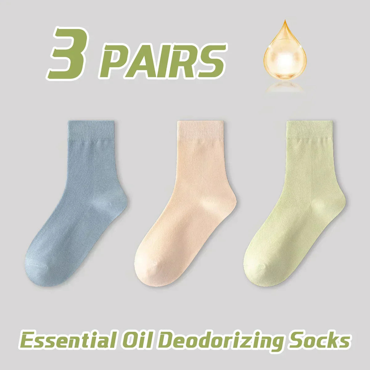 Pastel Breeze Socks – 3 Pairs