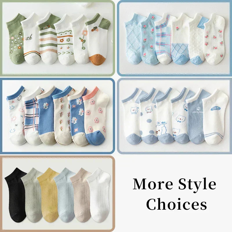 Sunny Bloom Socks – 6 Pairs