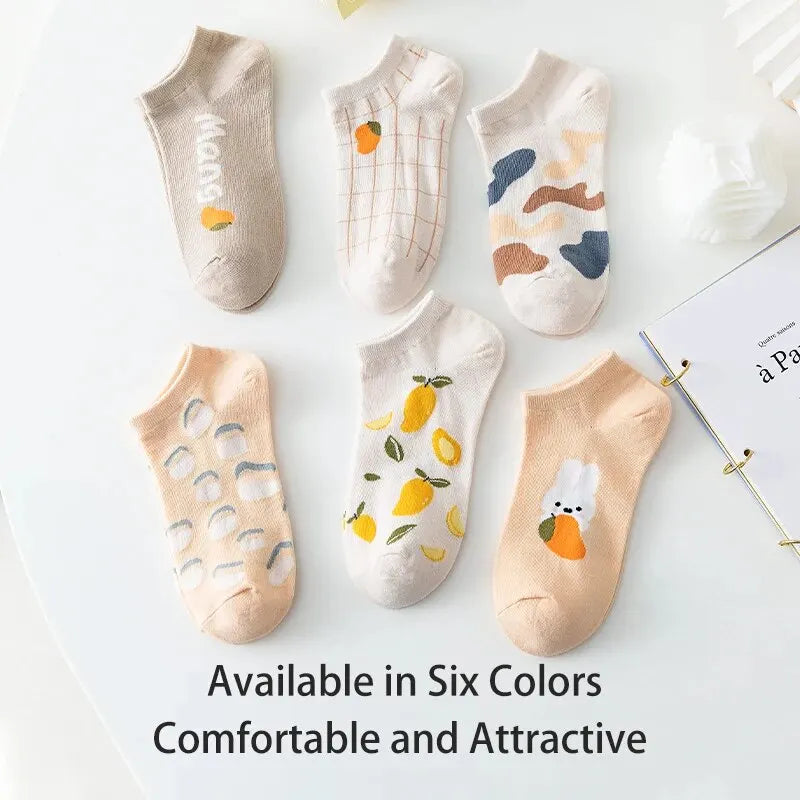 Lemon Rabbit Socks – 6 Pairs