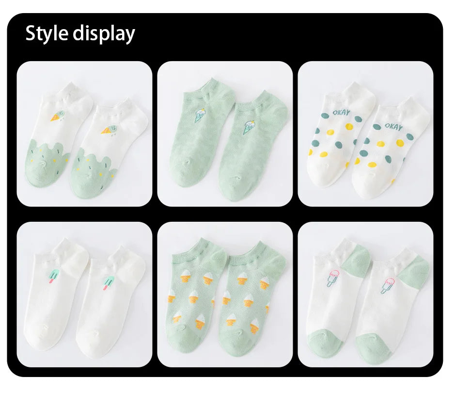 Sunny Bloom Socks – 6 Pairs
